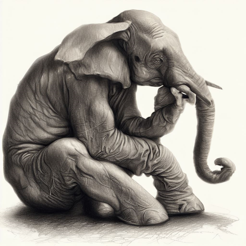 Elephant As The Thinker